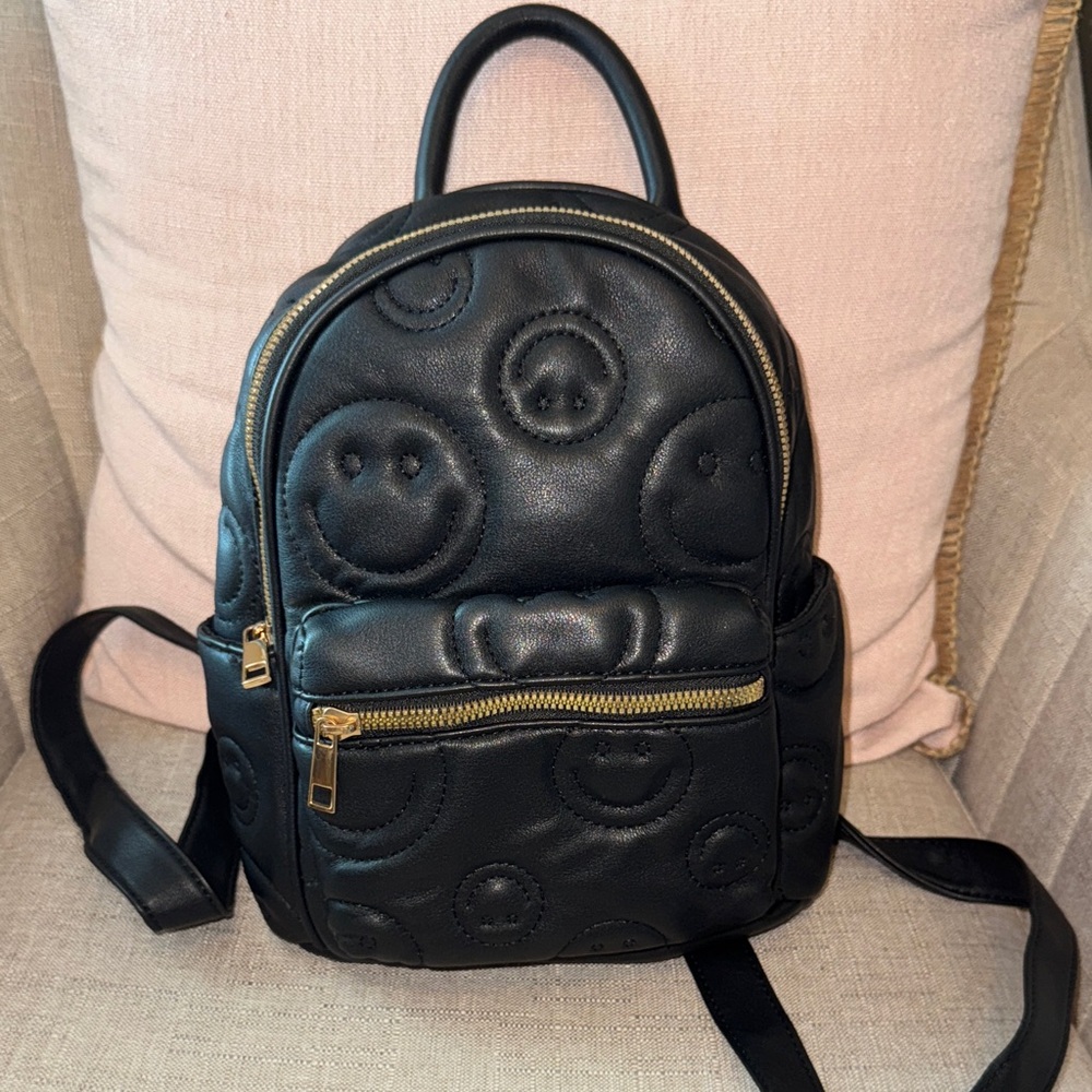Smiley Face Mini Backpack